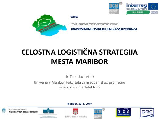 Presentation cover: Celostne logistične storitve
