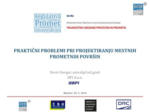 Naslovnica predstavitve: Problematike iz prakse pri projektiranju