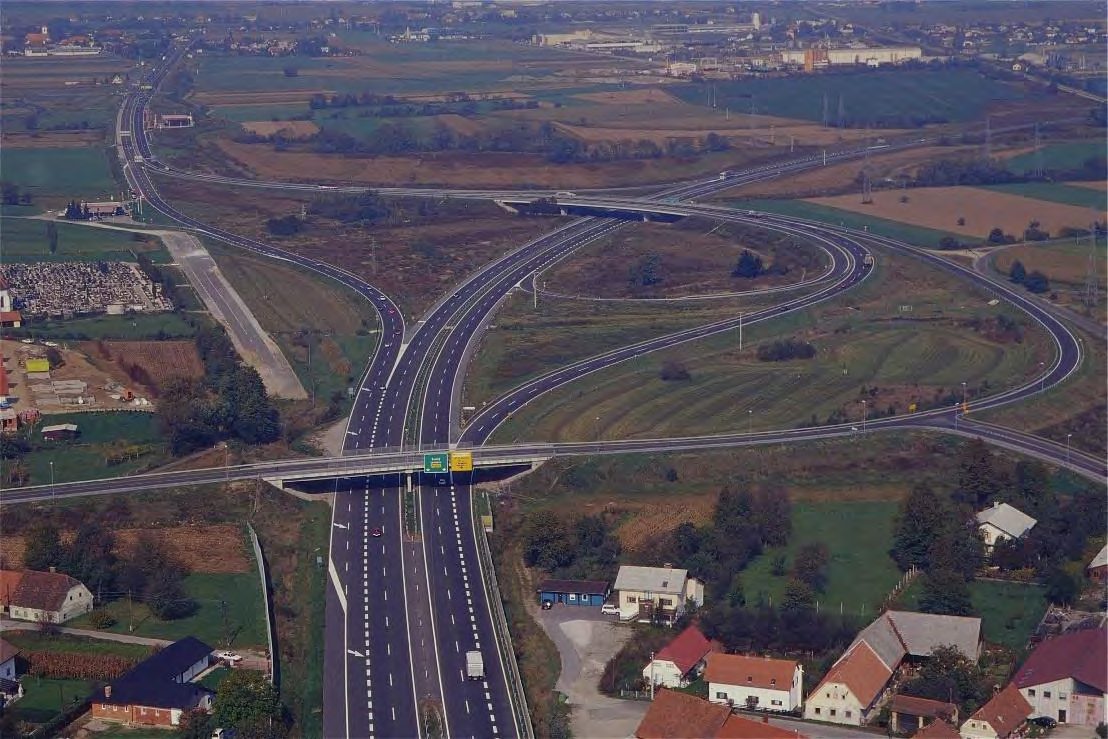 Slika 4: Razcep Slivnica še brez odcepa podravske avtoceste